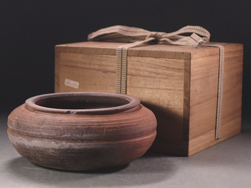 慶應◇16世紀 桃山時代末期 古備前 瓢箪茶入 岡田宗叡極箱 茶道具